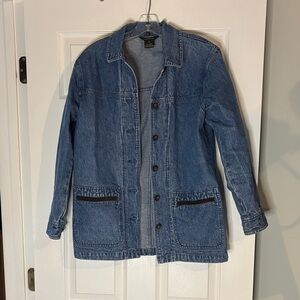 Bushwhacked Barn Jacket Blue Denim with Brown Accents